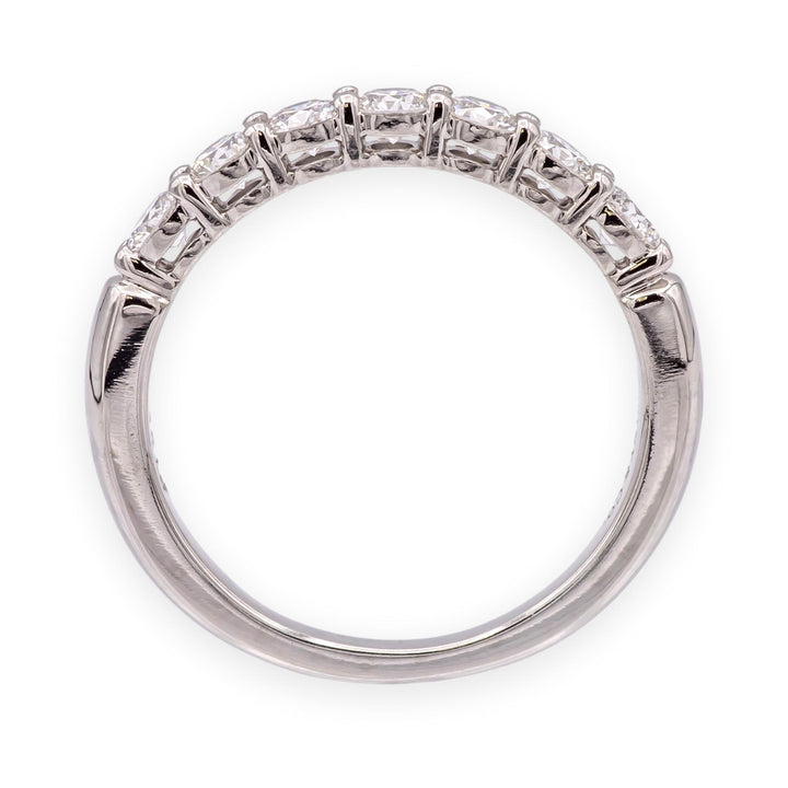 Tiffany & Co. Platinum Forever 7-Stone Half Circle Diamond Band Ring  0.57cts
