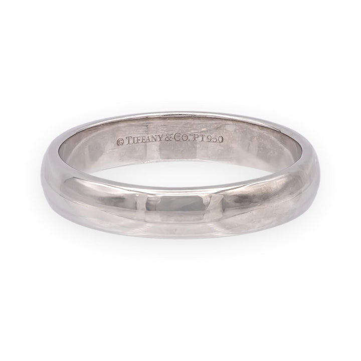 Tiffany & Co. Platinum Forever 4.5 mm Men's Wedding Band Ring Size 9.5 w/recpt