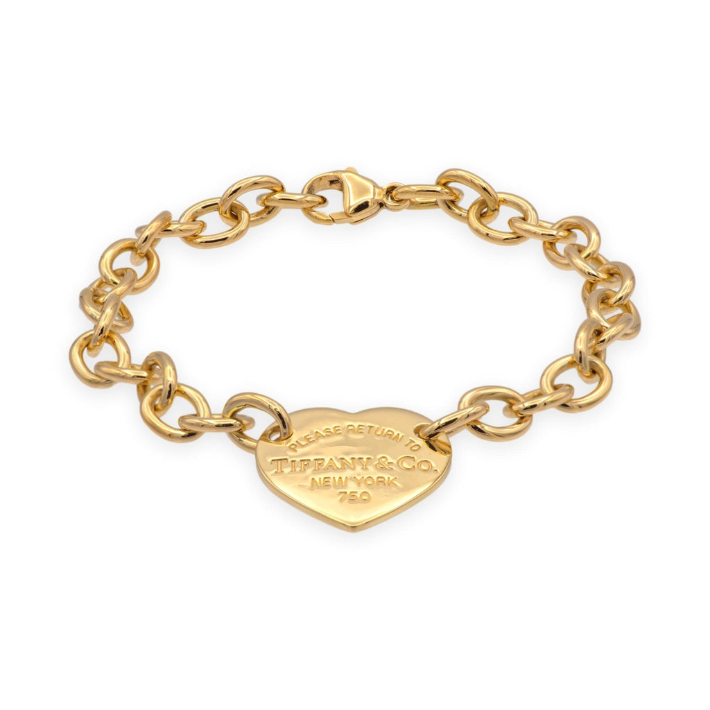 Tiffany & Co. 18K Yellow Gold Return to Tiffany Heart Tag Link