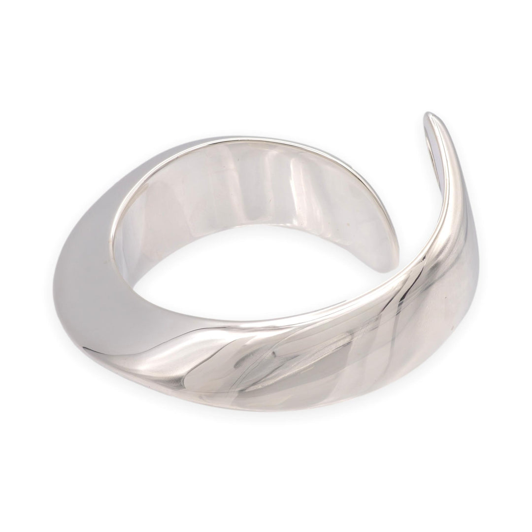 Tiffany & Co. Elsa Peretti Sterling Silver Swirl Cuff Bracelet