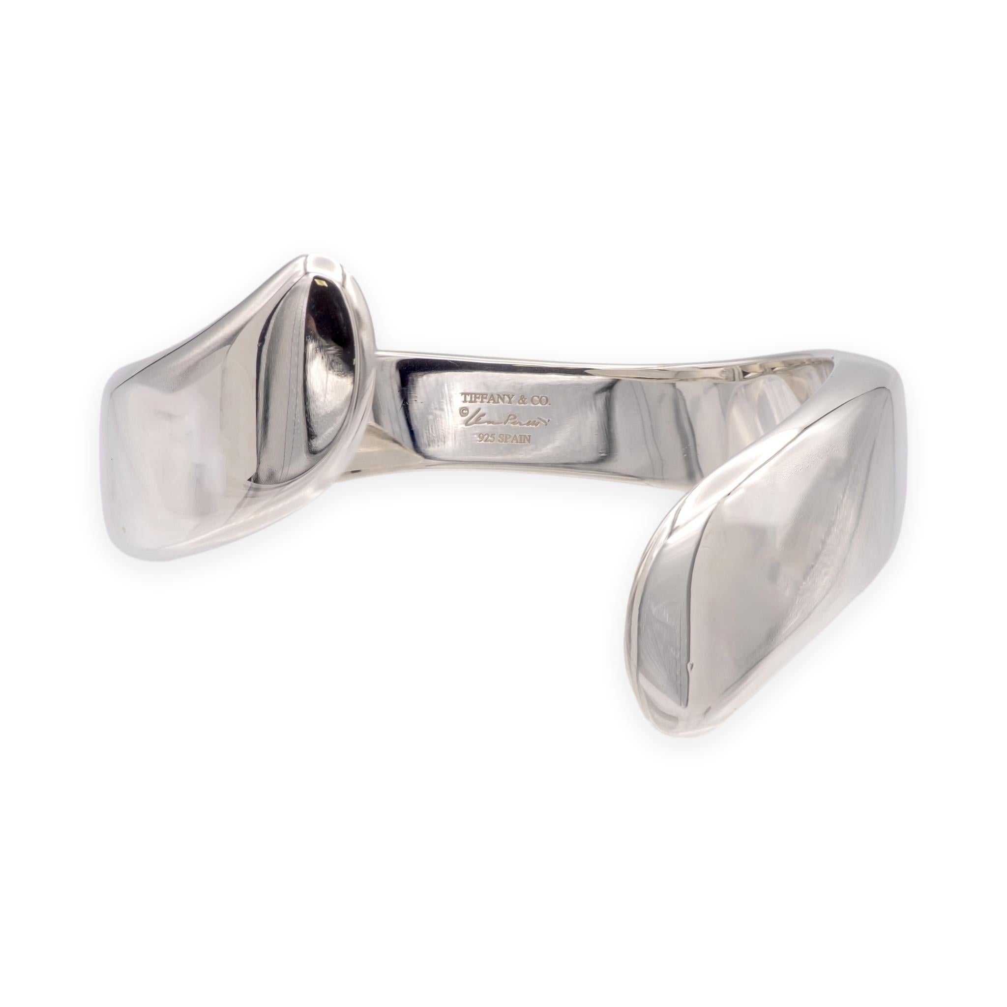 Tiffany & Co. Elsa Peretti Sterling Silver Swirl Cuff Bracelet