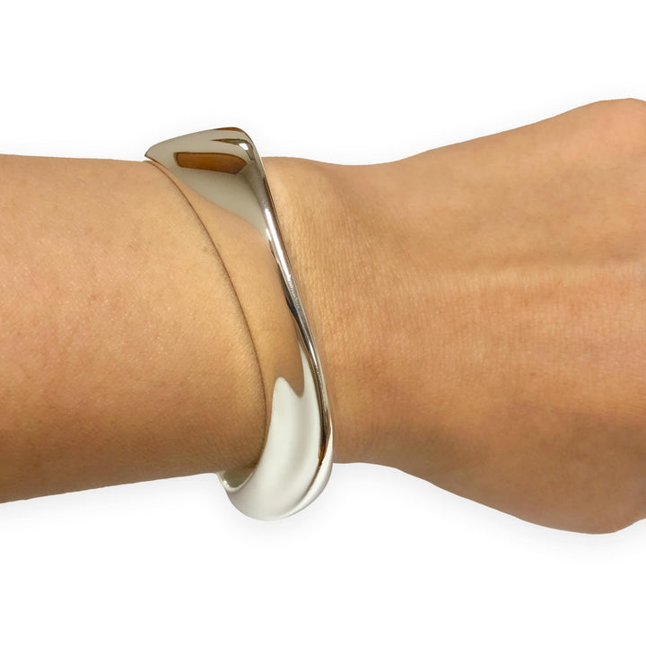 Tiffany & Co. Elsa Peretti Sterling Silver Swirl Cuff Bracelet