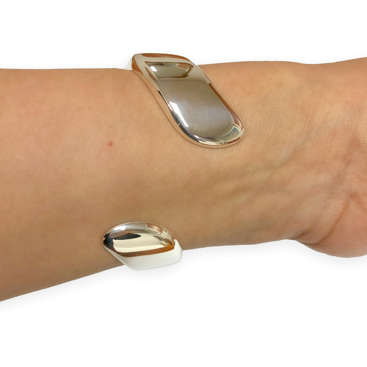 Tiffany & Co. Elsa Peretti Sterling Silver Swirl Cuff Bracelet