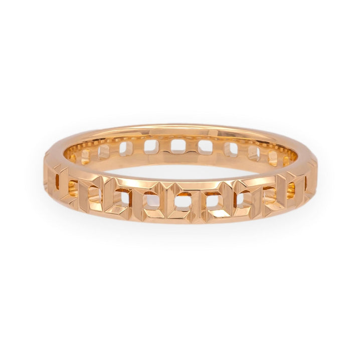 Tiffany & Co. 18K Rose Gold T True Narrow Band ring Size 8