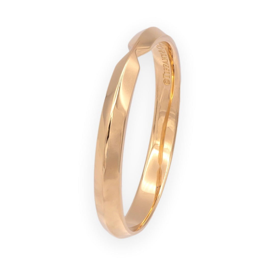 Tiffany & Co. 18K Rose Gold Nesting Wedding Band Stackable Ring