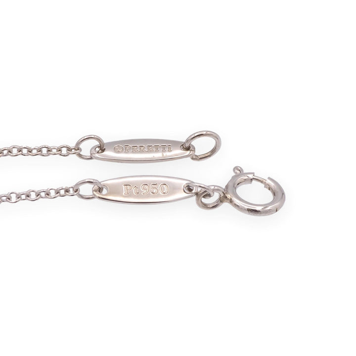 Tiffany & Co. Elsa Peretti Diamonds by the Yard 0.54ct Plat Solitaire Necklace