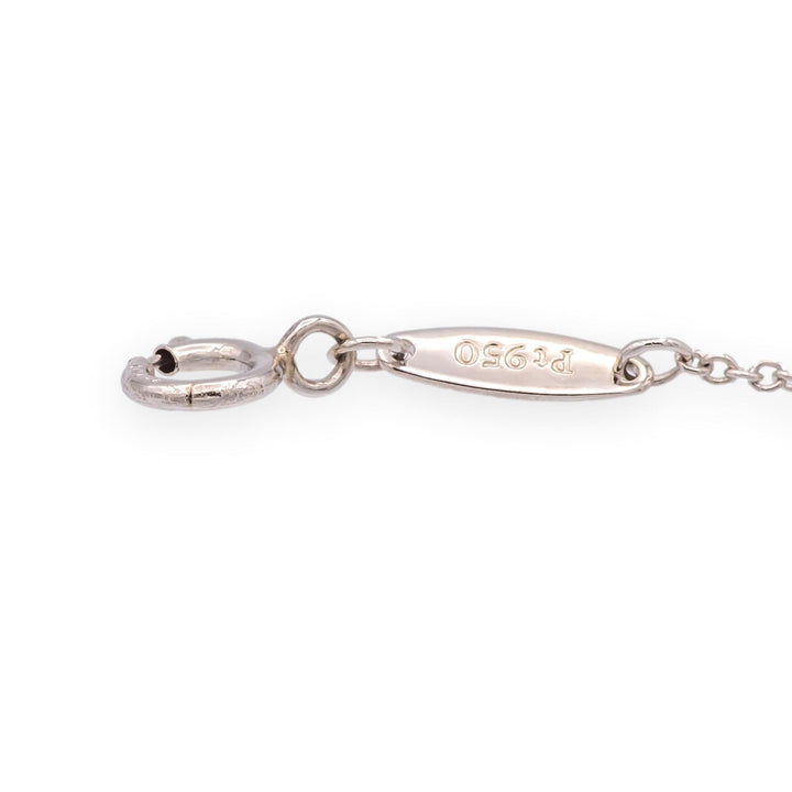Tiffany & Co. Elsa Peretti Diamonds by the Yard 0.54ct Plat Solitaire Necklace