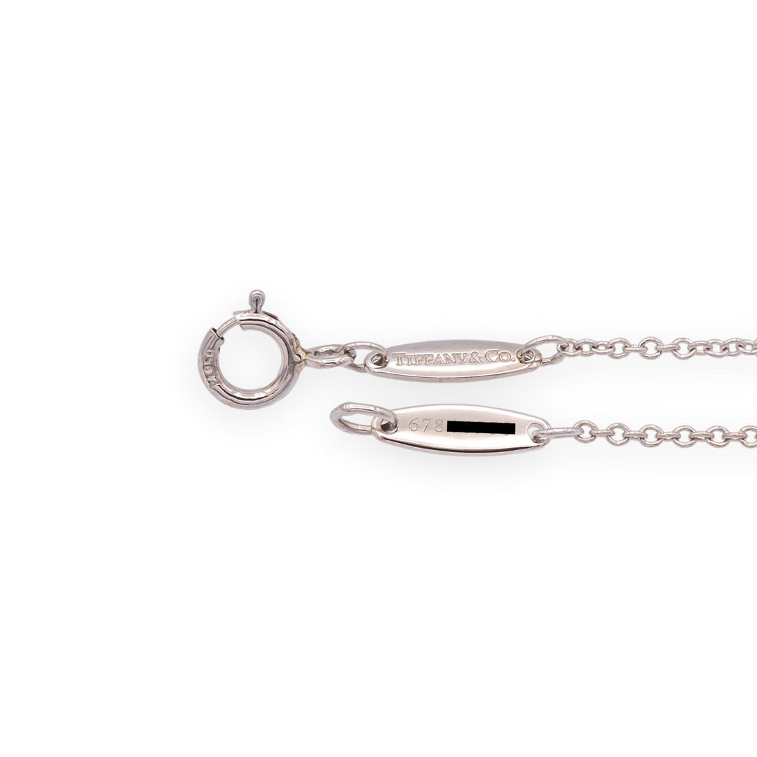 Tiffany & Co. Elsa Peretti Diamonds by the Yard 0.54ct Plat Solitaire Necklace