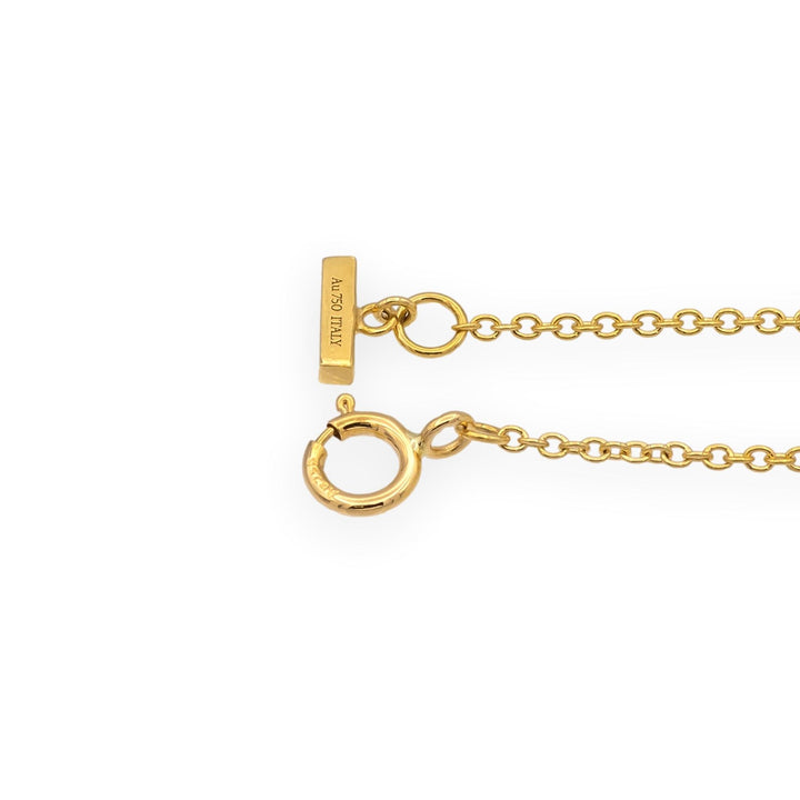 Tiffany & Co. T Collection 18K Yellow Gold Turquoise and Diamond Necklace