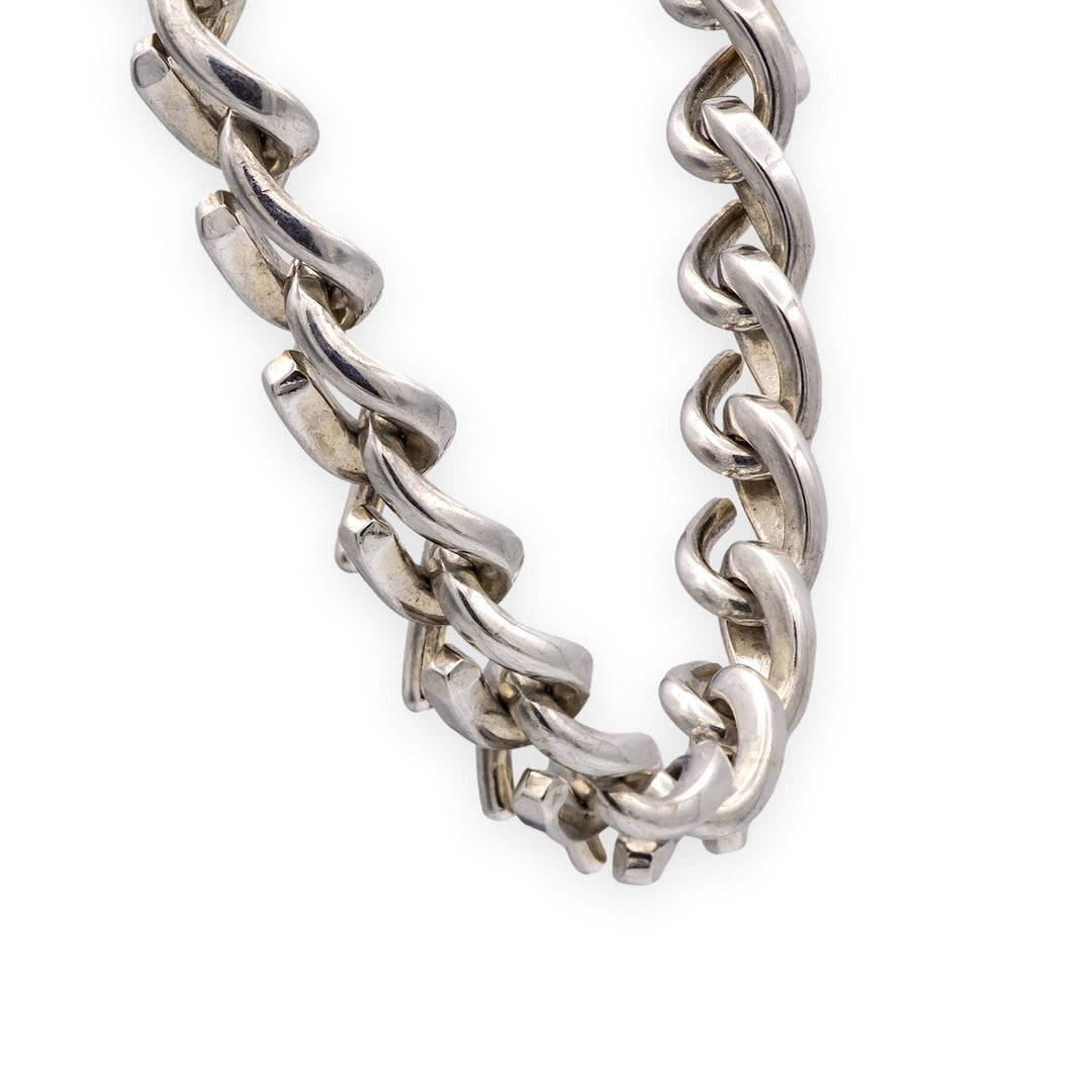 Tiffany & Co. Forge Medium Link Sterling Silver Necklace 18"