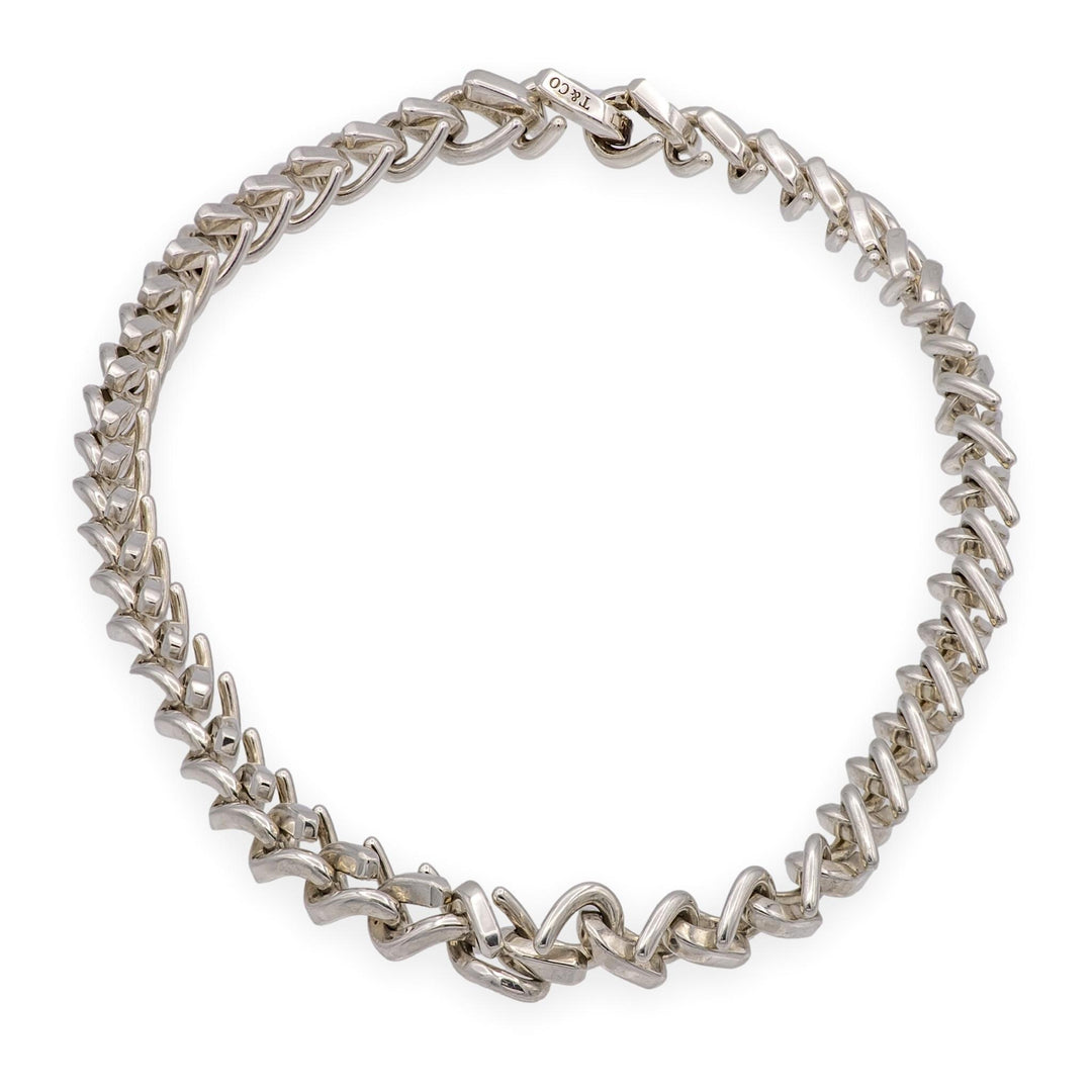 Tiffany & Co. Forge Medium Link Sterling Silver Necklace 18"