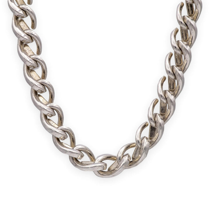 Tiffany & Co. Forge Medium Link Sterling Silver Necklace 18"