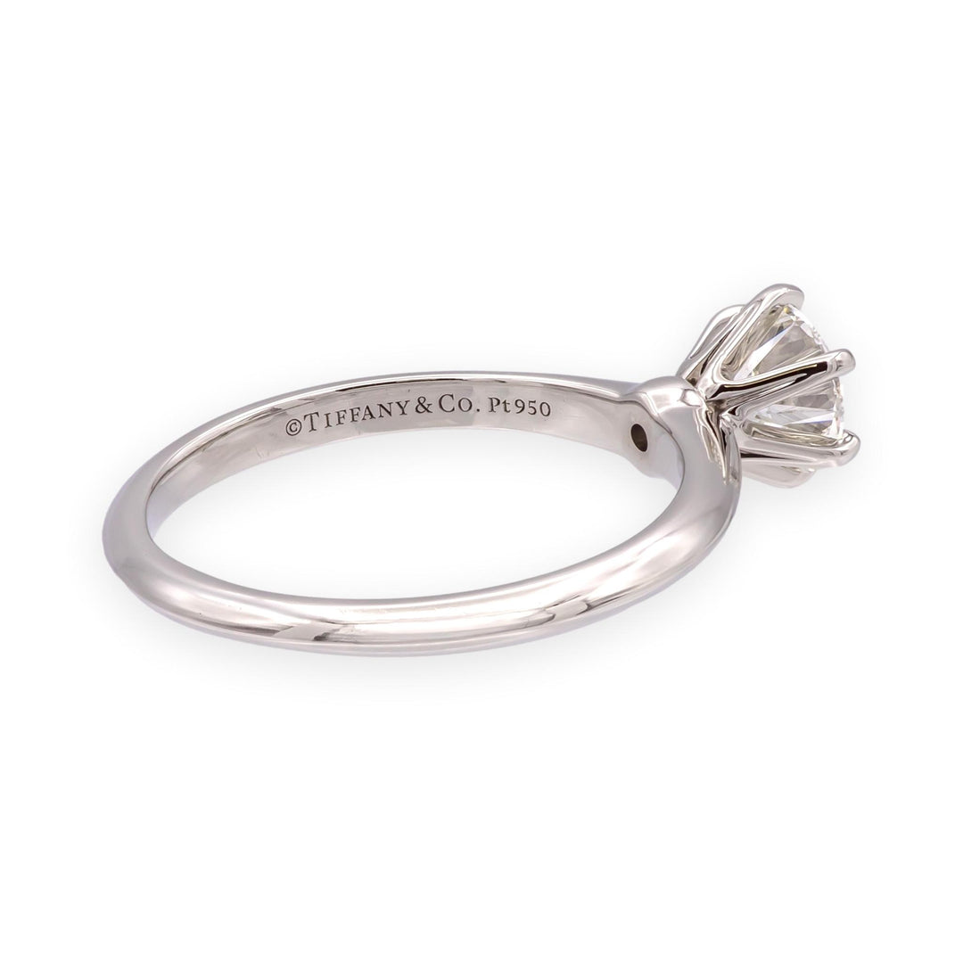 Tiffany & Co. Platinum .90 ct H-VS1 Diamond Solitaire Classic Engagement Ring