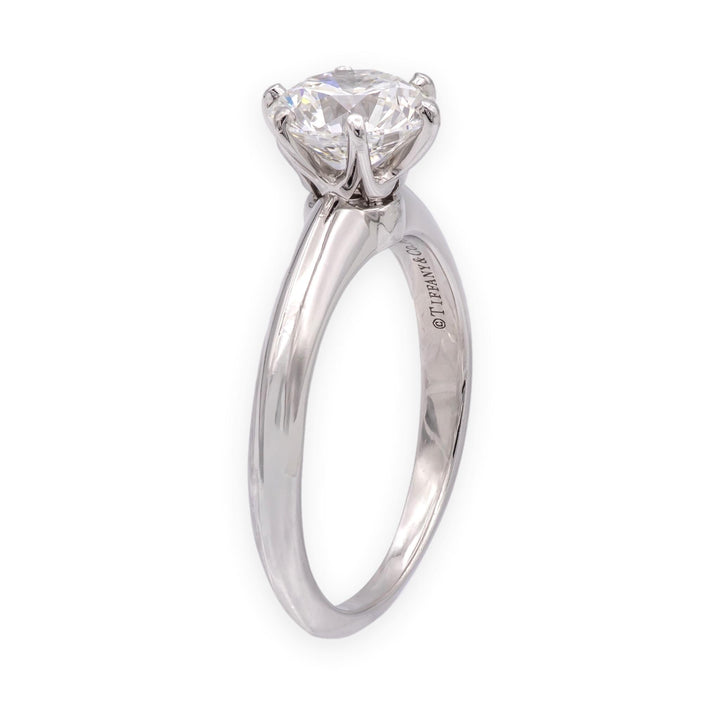Tiffany & Co. Platinum 1.50ct F-VS1 Round Diamond Solitaire Engagement Ring