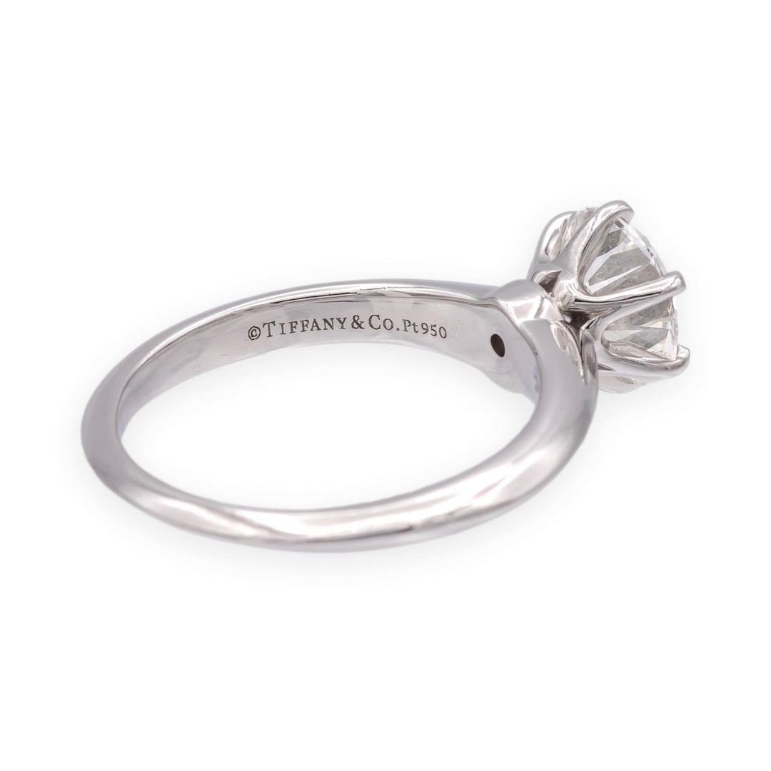 Tiffany & Co. Platinum 1.50ct F-VS1 Round Diamond Solitaire Engagement Ring