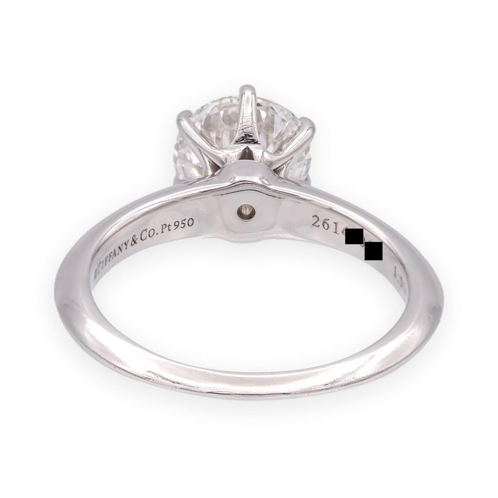 Tiffany & Co. Platinum 1.50ct F-VS1 Round Diamond Solitaire Engagement Ring