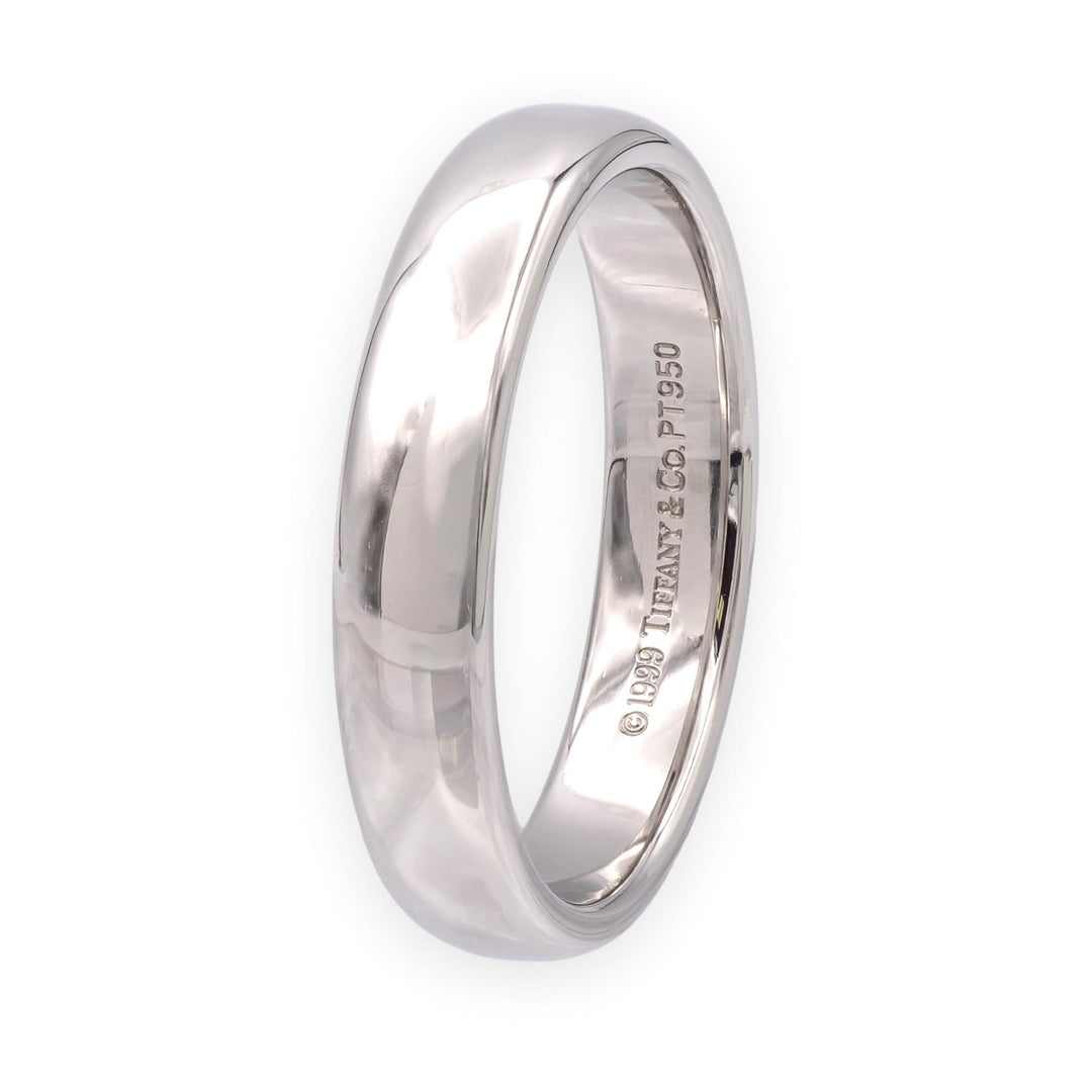 Tiffany & Co. Platinum Forever 4.2 mm Men's Vintage Wedding Band Ring Size 9