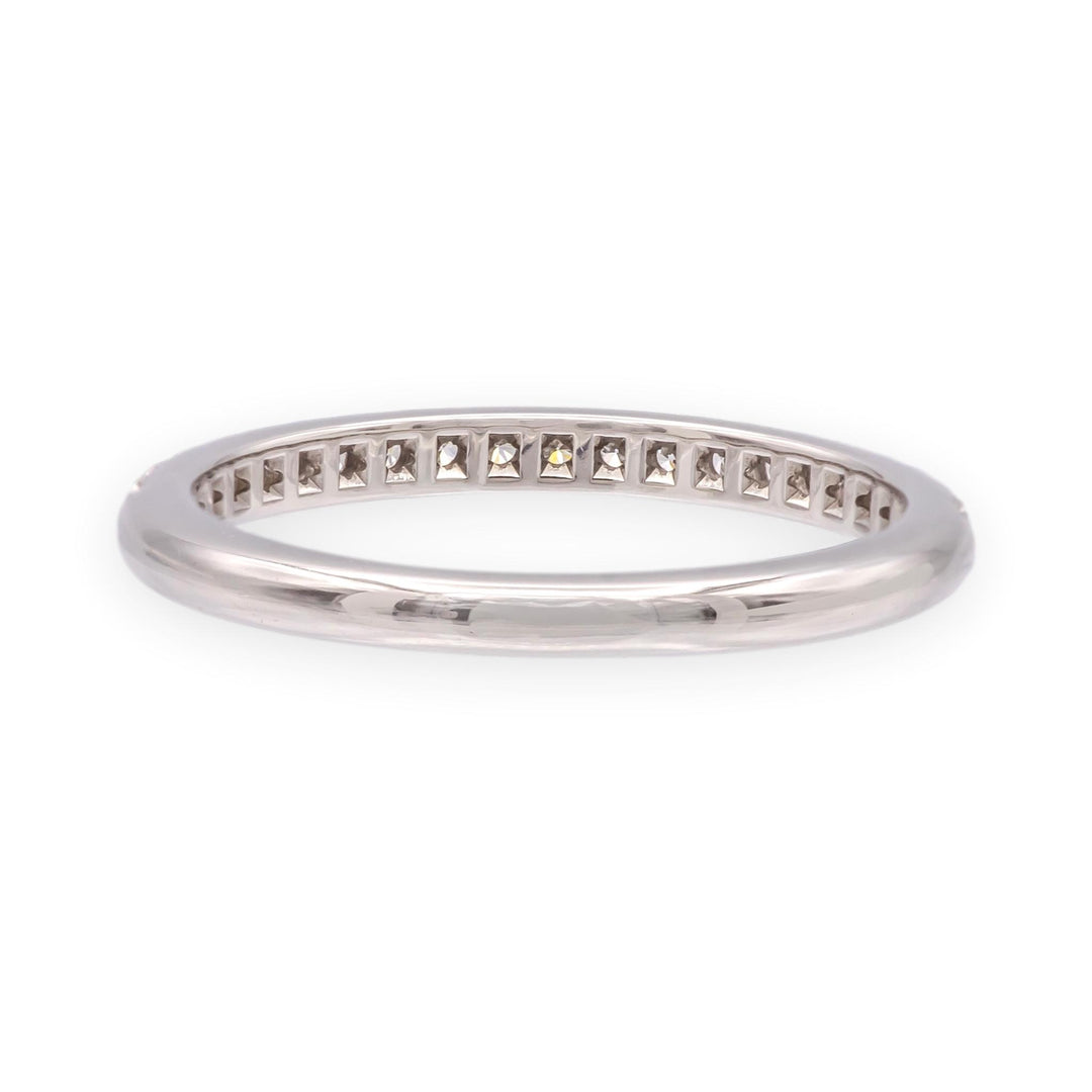 Tiffany & Co. Platinum Soleste Half Circle Round Diamond Band Ring