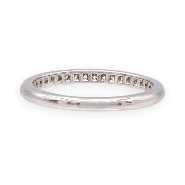 Tiffany & Co. Platinum Soleste Half Circle Round Diamond Band Ring
