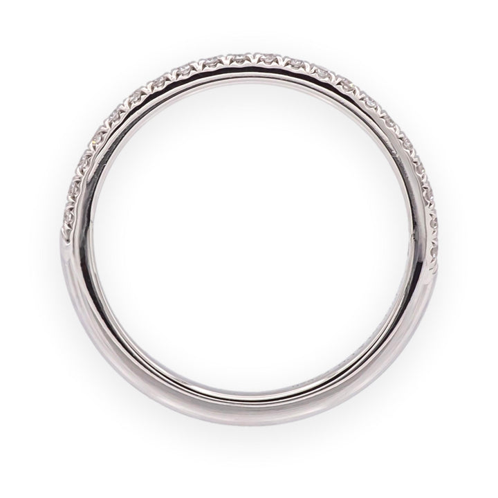 Tiffany & Co. Platinum Soleste Half Circle Round Diamond Band Ring