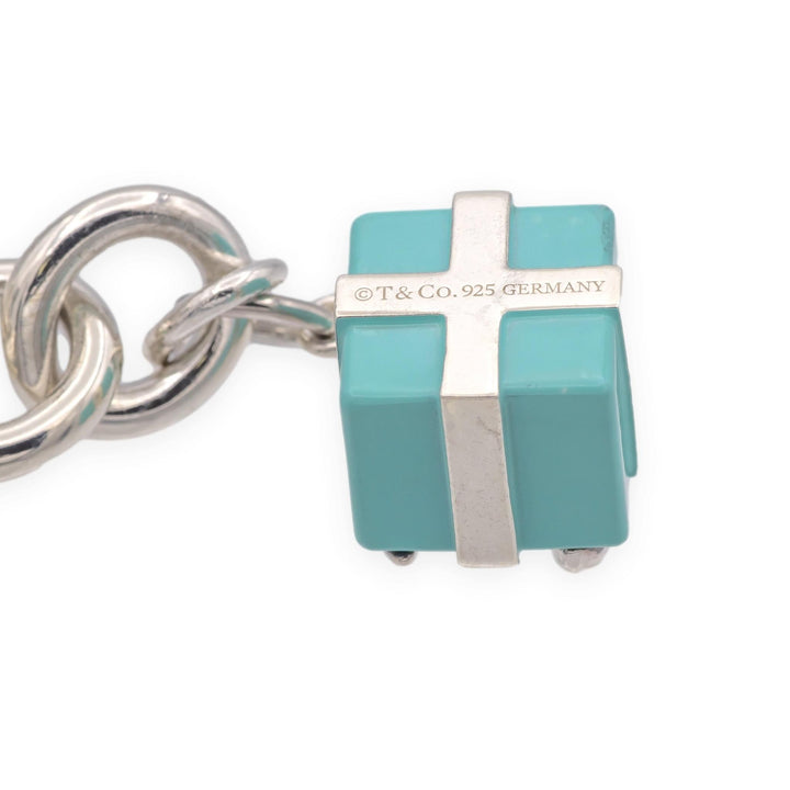 Tiffany & Co. 5 Charm Bracelet: Heart Tag, Teddy Bear, Cupcake, Gift Box, Pop