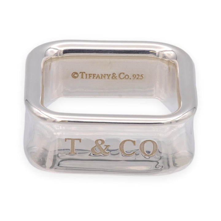 Tiffany & Co. 1837 Square Sterling Silver Ring, Size 4.5