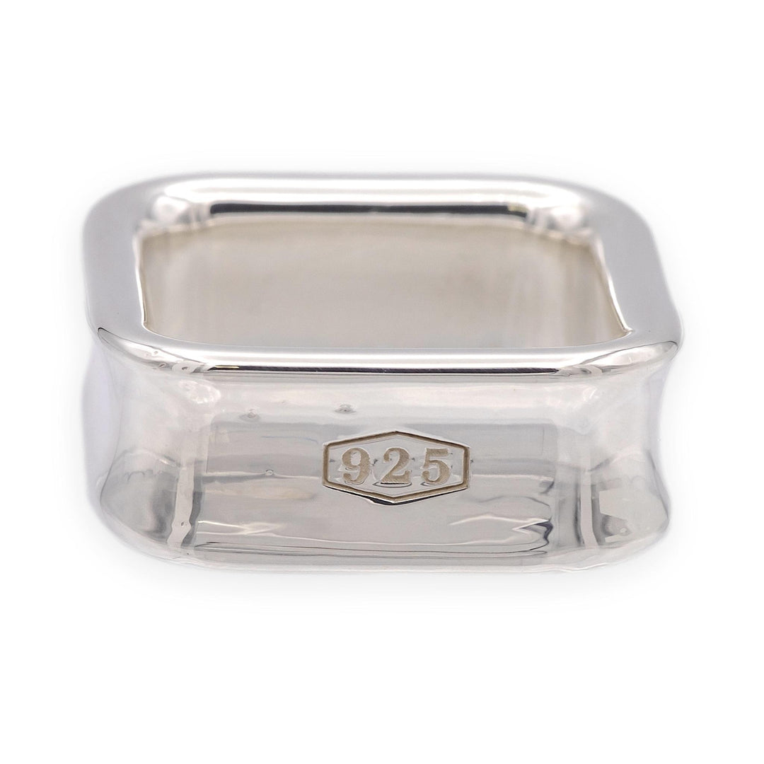 Tiffany & Co. 1837 Square Sterling Silver Ring, Size 4.5