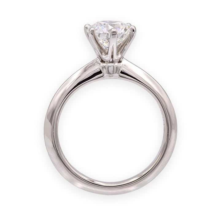 Tiffany & Co. Platinum 1.22ct F-VS2 Round Diamond Solitaire Engagement Ring