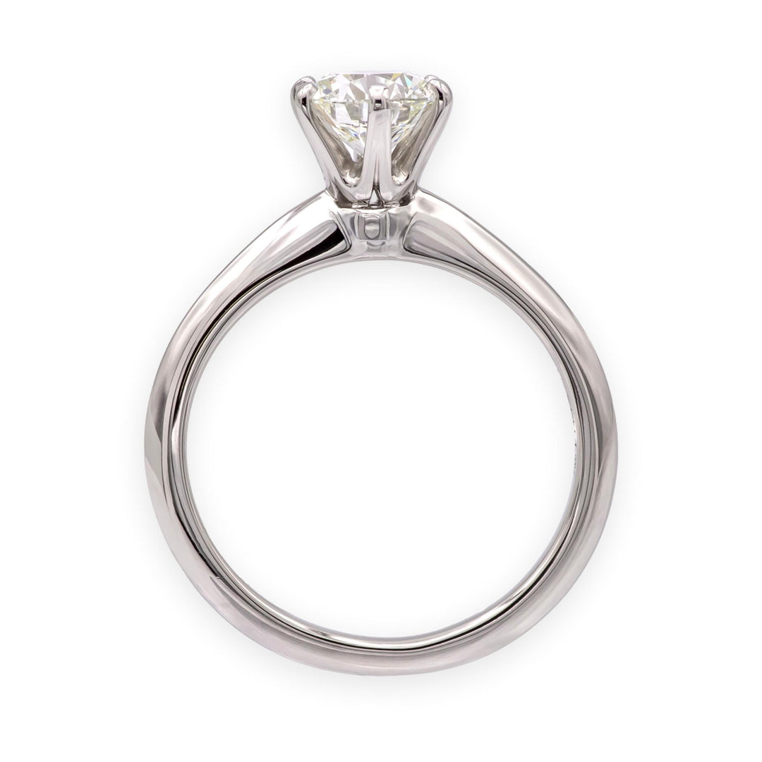 Tiffany & Co. Platinum 0.92ct I-VS1 Round Diamond Solitaire Engagement Ring