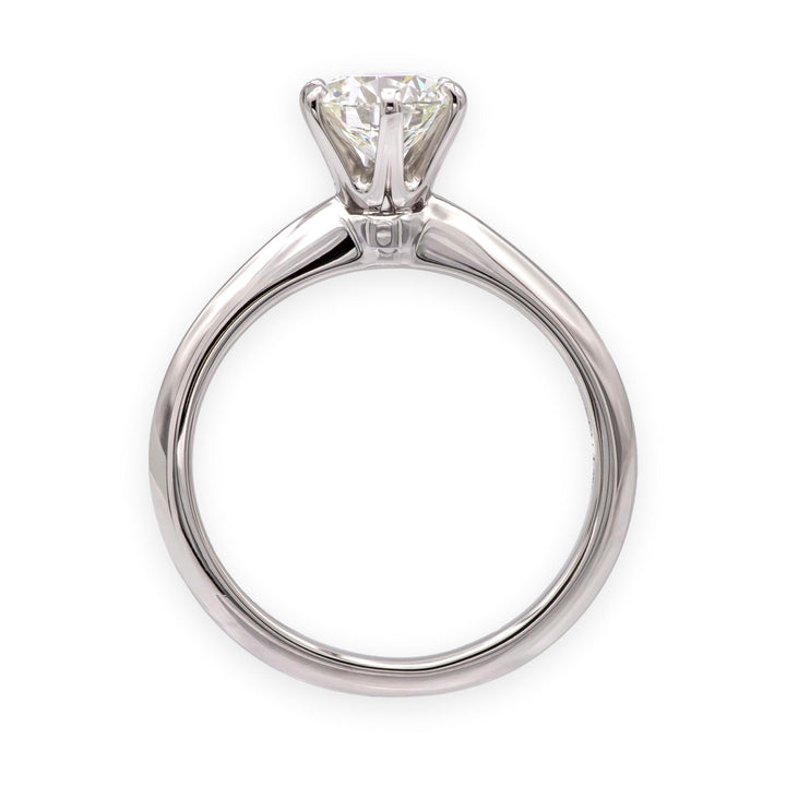 Tiffany & Co. Platinum 0.92ct I-VS1 Round Diamond Solitaire Engagement Ring