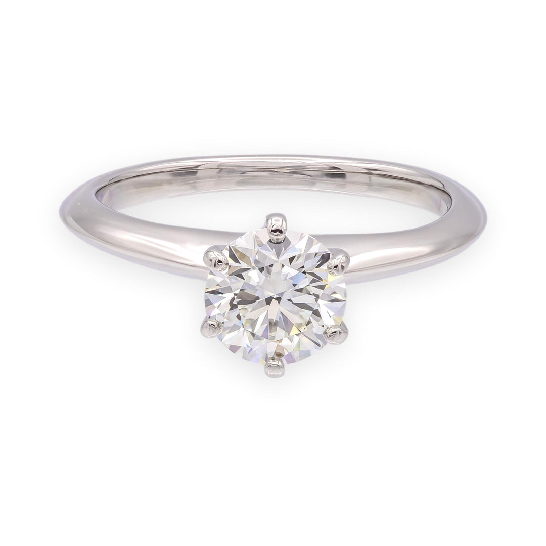 Tiffany & Co. Platinum 0.92ct I-VS1 Round Diamond Solitaire Engagement Ring