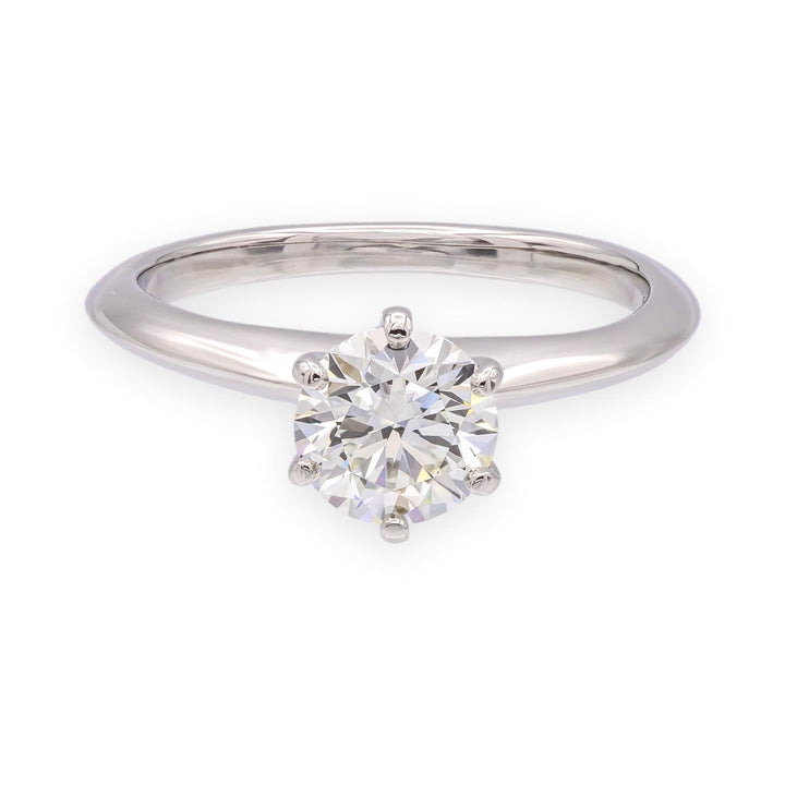 Tiffany & Co. Platinum 0.92ct I-VS1 Round Diamond Solitaire Engagement Ring