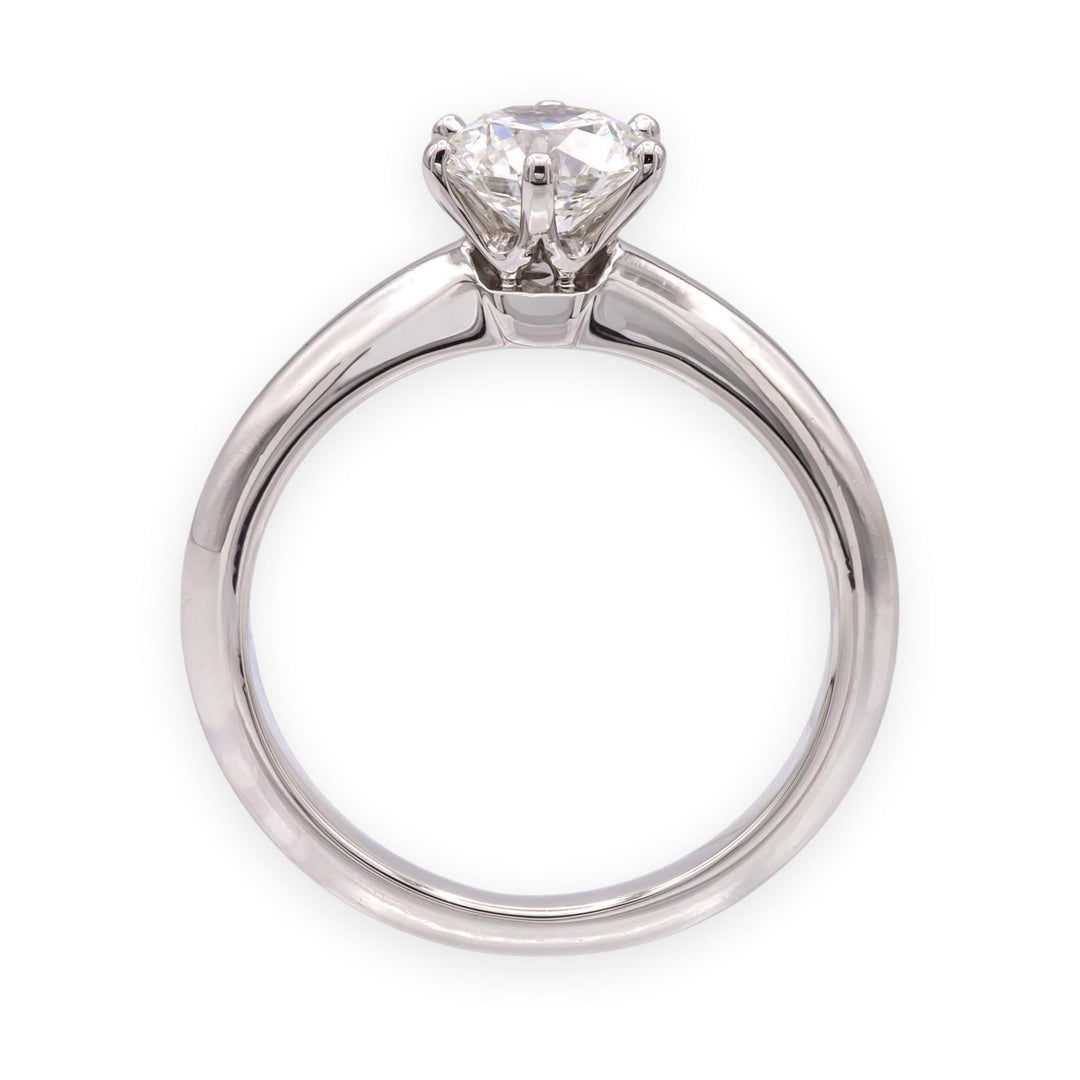 Tiffany & Co. Platinum 0.78ct G-VS1 Round Diamond Solitaire Engagement Ring
