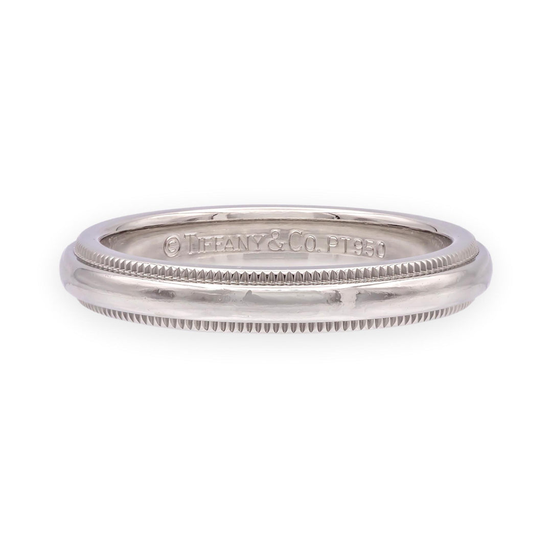 Vintage Tiffany & Co. Together Double Milgrain Wedding Band, Platinum, 3mm