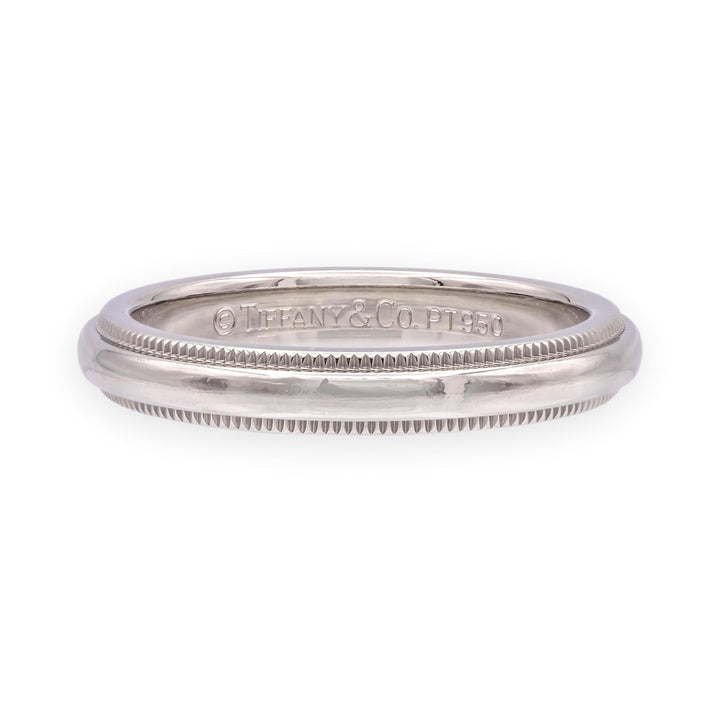 Vintage Tiffany & Co. Together Double Milgrain Wedding Band, Platinum, 3mm