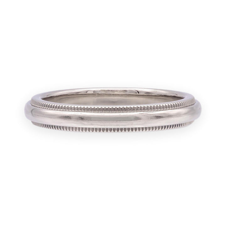Vintage Tiffany & Co. Together Double Milgrain Wedding Band, Platinum, 3mm
