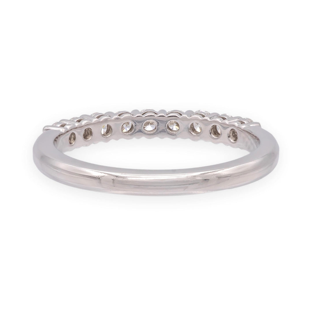 Tiffany & Co. Forever Platinum 9-Stone Half Circle Round Diamond Band Ring 2.2mm