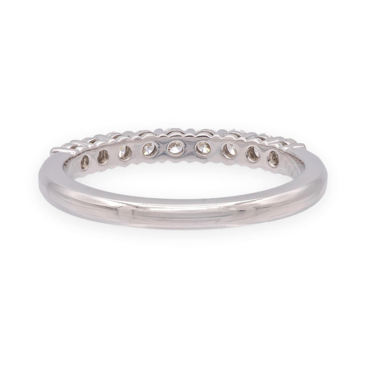 Tiffany & Co. Forever Platinum 9-Stone Half Circle Round Diamond Band Ring 2.2mm