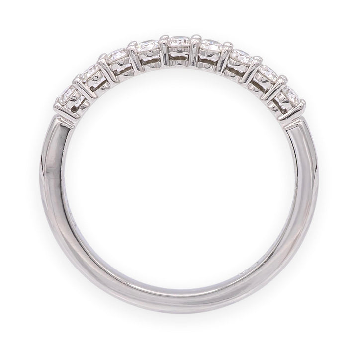 Tiffany & Co. Forever Platinum 9-Stone Half Circle Round Diamond Band Ring 2.2mm