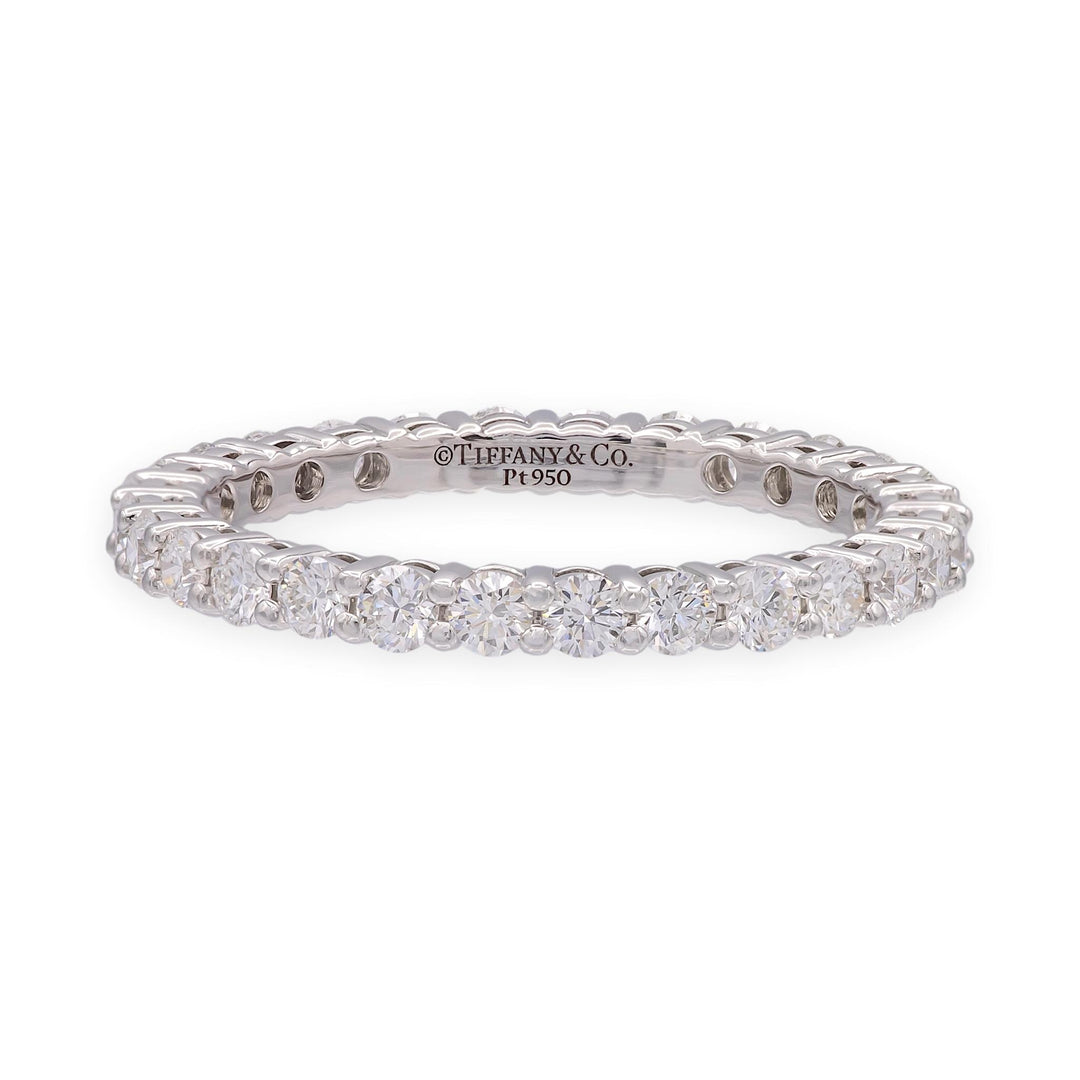 Tiffany & Co. Platinum Forever Full Circle Diamond Band Ring .85ct Size 6
