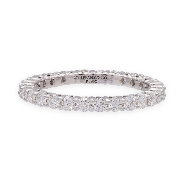 Tiffany & Co. Platinum Forever Full Circle Diamond Band Ring .85ct Size 6