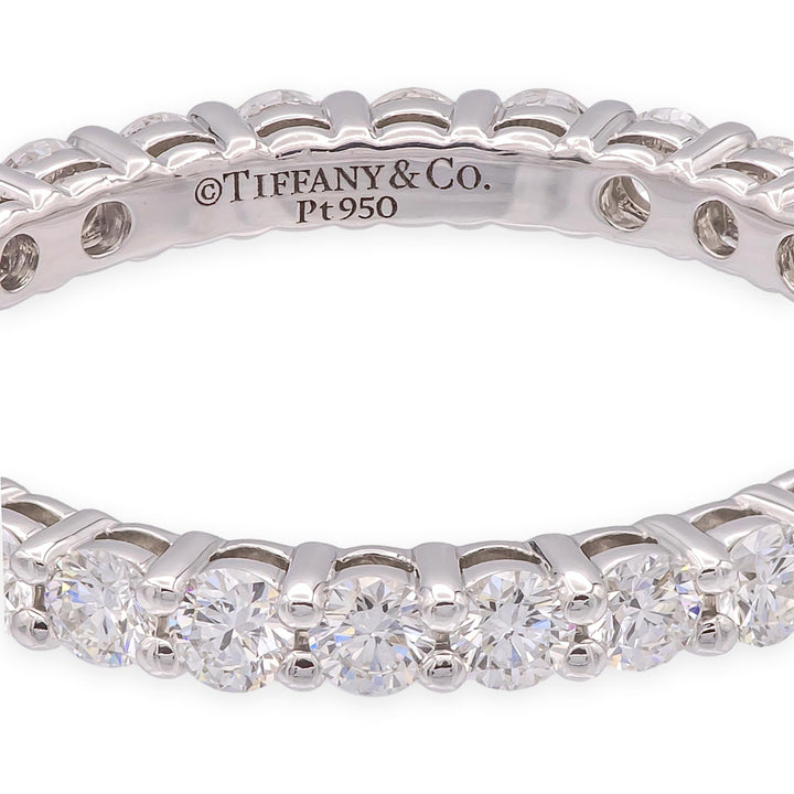 Tiffany & Co. Platinum Forever Full Circle Diamond Band Ring .85ct Size 6