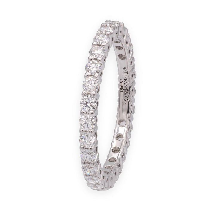 Tiffany & Co. Platinum Forever Full Circle Diamond Band Ring .85ct Size 6