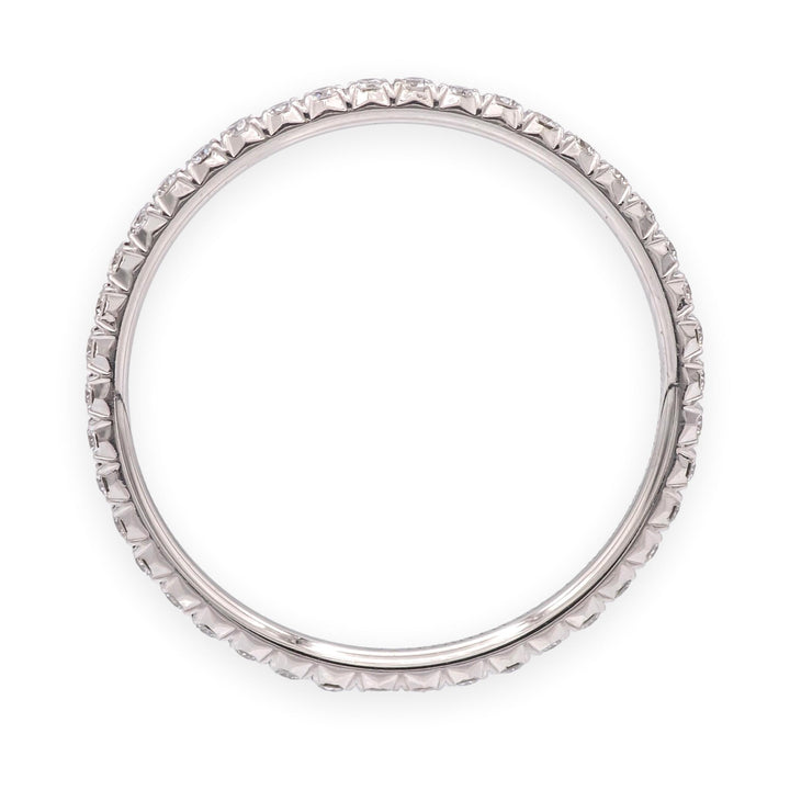 Tiffany & Co. Metro Platinum Full Circle Eternity Diamond Band Ring .20 ct Sz6