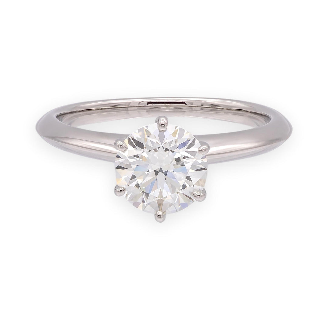 Tiffany & Co. Platinum 1.40 ct I VS1 Round Diamond Solitaire Engagement Ring