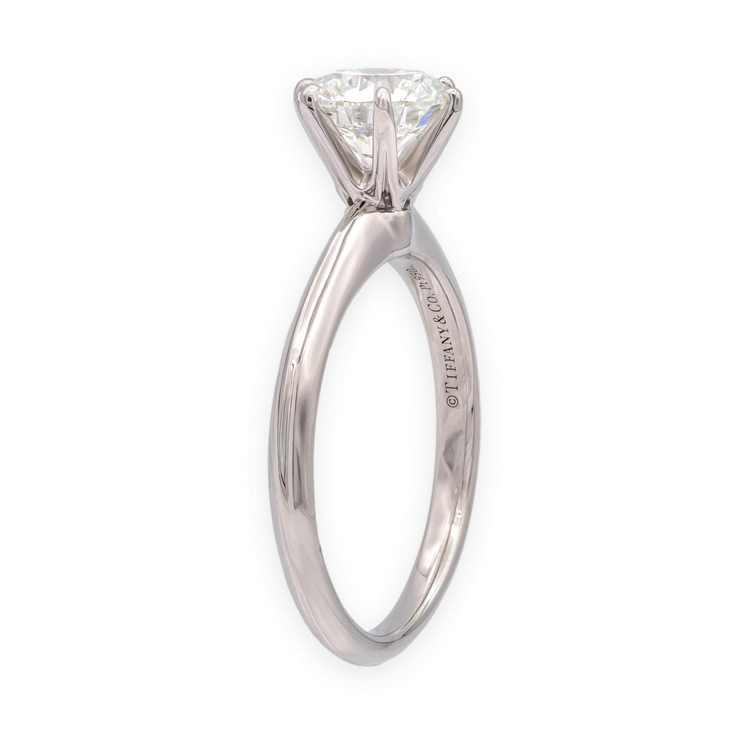 Tiffany & Co. Platinum 1.40 ct I VS1 Round Diamond Solitaire Engagement Ring