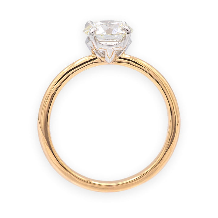 Tiffany & Co 18K Rose Gold Plat 1.20ct IVS2 Round Diamond True Solitaire Ring