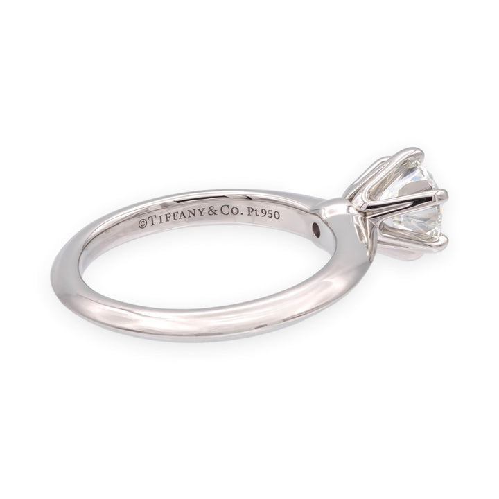 Tiffany & Co. Platinum 1.02 ct G VS1 Round Diamond Solitaire Engagement Ring