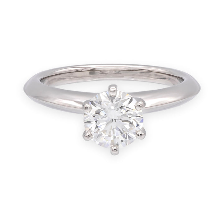 Tiffany & Co. Platinum 1.02 ct G VS1 Round Diamond Solitaire Engagement Ring
