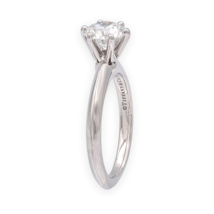 Tiffany & Co. Platinum 1.02 ct G VS1 Round Diamond Solitaire Engagement Ring